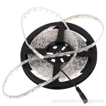 Factory supply SMD 5050 LED flexible strip lights with DC plugs